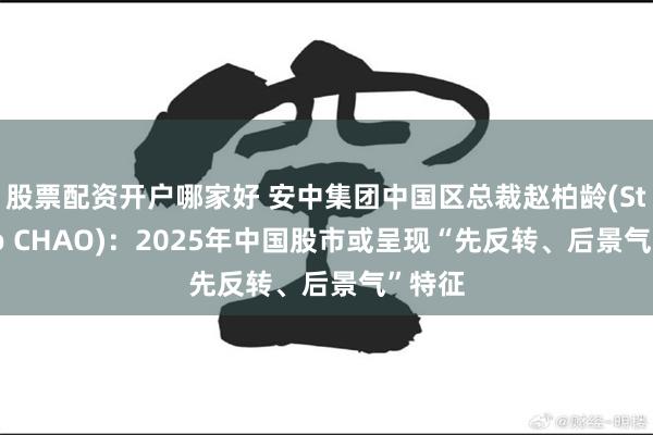 股票配资开户哪家好 安中集团中国区总裁赵柏龄(Stefano CHAO)：2025年中国股市或呈现“先反转、后景气”特征