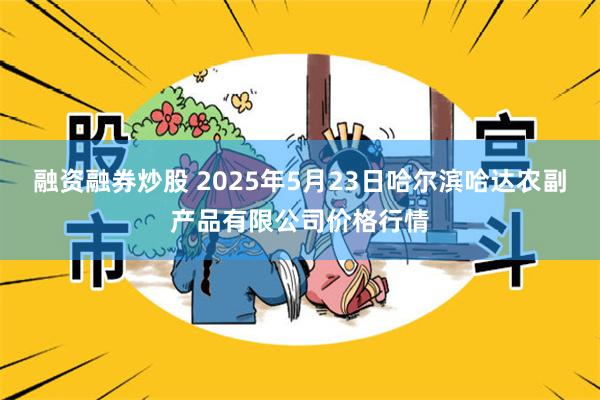 融资融券炒股 2025年5月23日哈尔滨哈达农副产品有限公司价格行情
