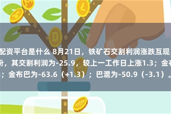配资平台是什么 8月21日，铁矿石交割利润涨跌互现，其中最优交割品为PB粉，其交割利润为-25.9，较上一工作日上涨1.3；金布巴为-63.6（+1.3）；巴混为-50.9（-3.1）。（单位：元/吨）