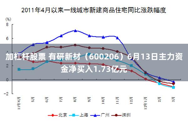 加杠杆股票 有研新材（600206）6月13日主力资金净买入1.73亿元