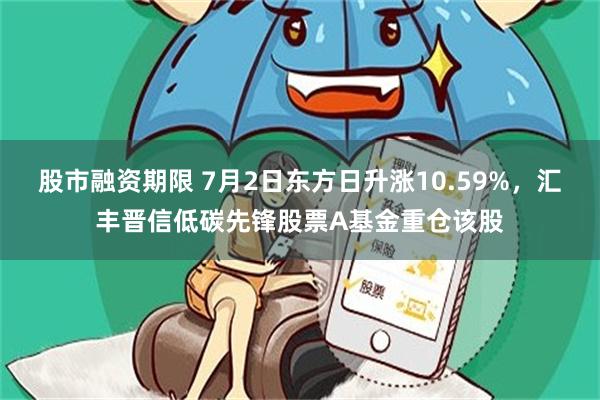 股市融资期限 7月2日东方日升涨10.59%，汇丰晋信低碳先锋股票A基金重仓该股