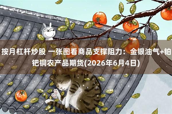 按月杠杆炒股 一张图看商品支撑阻力：金银油气+铂钯铜农产品期货(2026年6月4日)