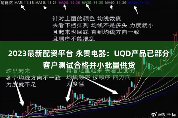 2023最新配资平台 永贵电器：UQD产品已部分客户测试合格并小批量供货