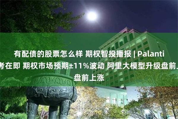 有配债的股票怎么样 期权智投播报 | Palantir大考在即 期权市场预期±11%波动 阿里大模型升级盘前上涨