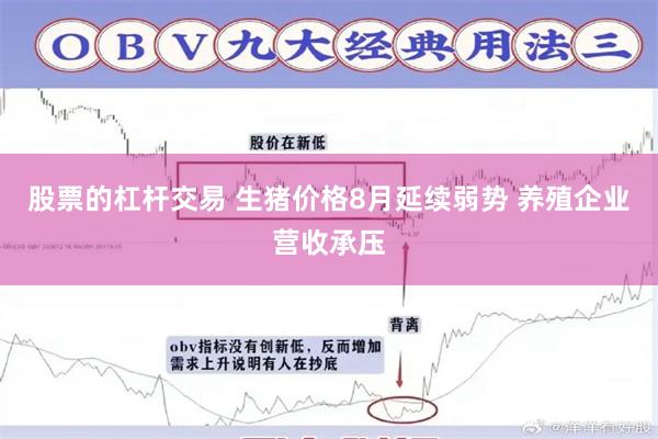 股票的杠杆交易 生猪价格8月延续弱势 养殖企业营收承压