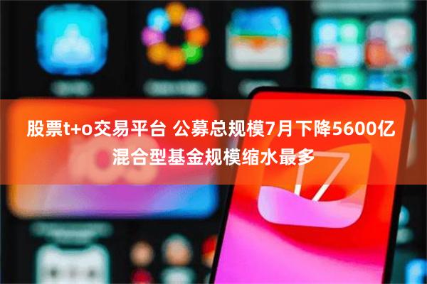 股票t+o交易平台 公募总规模7月下降5600亿 混合型基金规模缩水最多